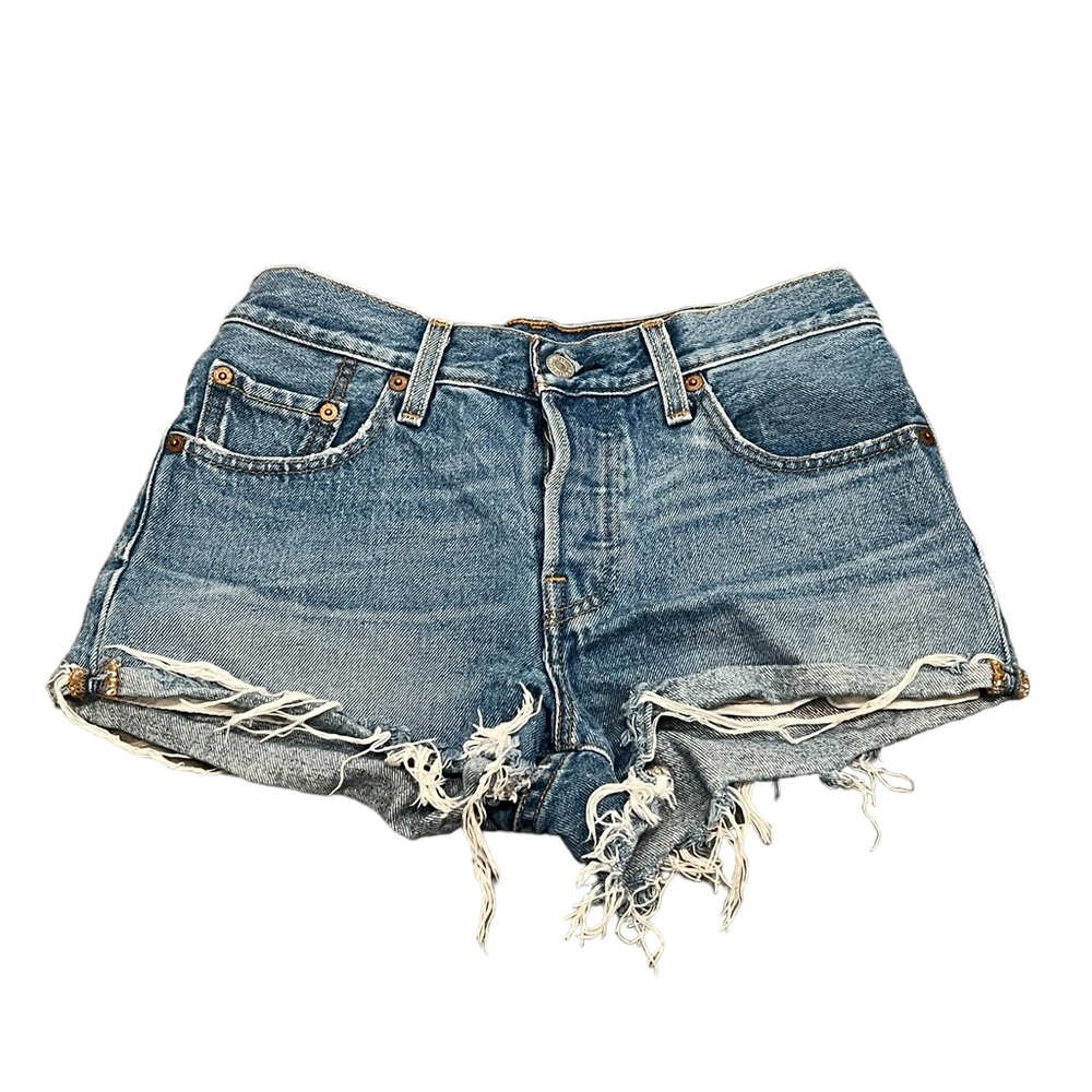 LEVI'S 501 High Rise Denim Shorts - 24
